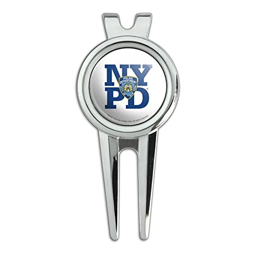 GRAPHICS & MORE NYPD Stacked Golf Divot Repair Tool and Ball Marker