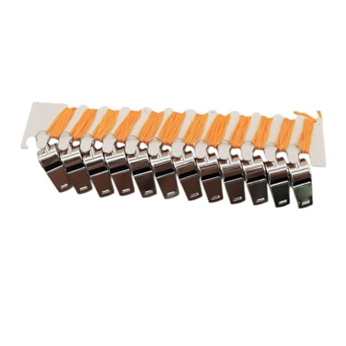 12 silbatos de acero para árbitros y primeros auxilios miniatura 1