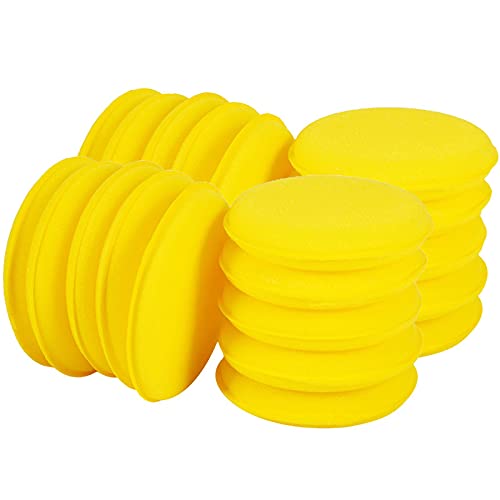 Image of CAR SAAZ Premium Foam Polishing Sponge for Vehicles | Car Polish Applicator | Durable & Washable, Ultra-Soft Applicator Sponge (Pack of 20 Pcs)