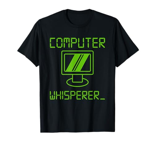 Computer Whisper Funny IT Techie PC Geek Nerd Programador Camiseta