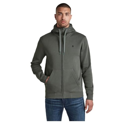 G-STAR Homme Sweat Premium Core Hooded Zip, Gris (Graphite D16122-C235-996), S