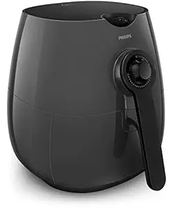 PHILIPS Air Fryer HD9216/43, uses up to 90% Less Fat, 1425W, 4.1 Liter, with Rapid Air Technology (Grey).