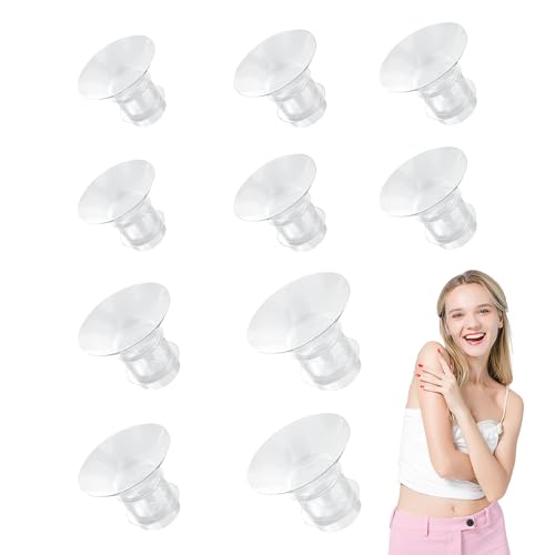 10 piezas de insertos de brida para sacaleches para extractor de leche, kit de tamaño de brida de silicona de 13/15/17/19/21 mm, compatible con Spectra Medela MomMed eufy y así sucesivamente Kit