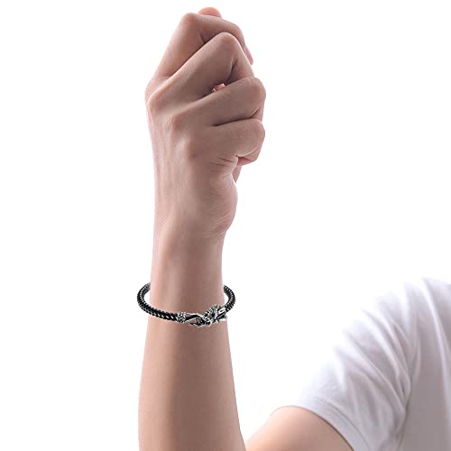 Pulsera Dragón para Hombre Acero Inoxidable Negro miniatura 5