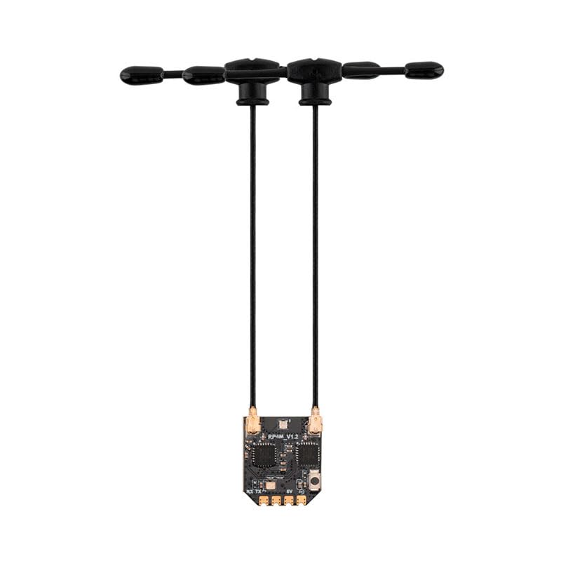 Image of Radiomaster ELRS Receiver RP4TD-M 2.4GHz ExpressLRS Nano Receiver with 79mm UFL T Dual Antenna for FPV Drone /Tiny Whoop /Fixed-Wing RC Plane