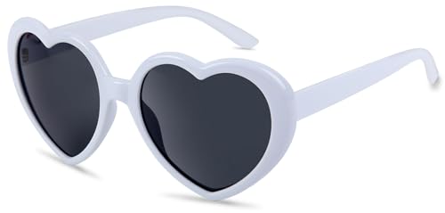 AGGKKY Heart Sunglasses for Women Men Kids Girls Fashion Lovely Shaped Sunglasses Vintage Cute Sun Glasses for Women Girl