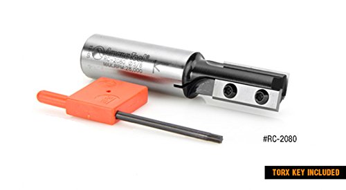 Amana Tool RC-2084 CNC Insert Non-Plunge Straight 3/4 D x 30mm CH x 3/4 SHK Router Bit