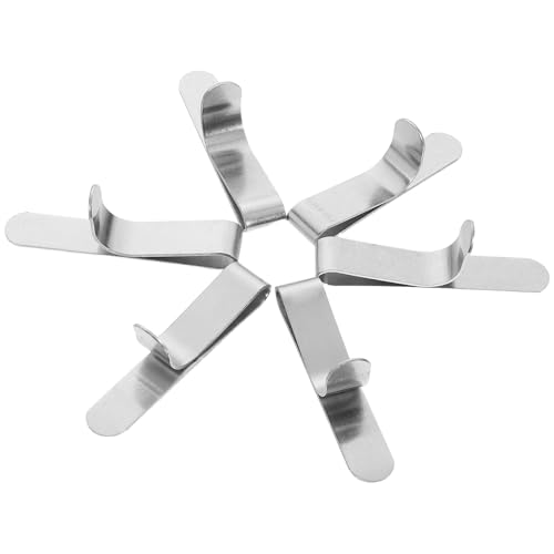 TOYANDONA Anneaux à Dessert en Acier Inoxydable Extensibles 6 Pièces Clips de Fixation pour Cercles à Gâteaux, Accessoires Pâtisserie pour Cuisson et Décoration