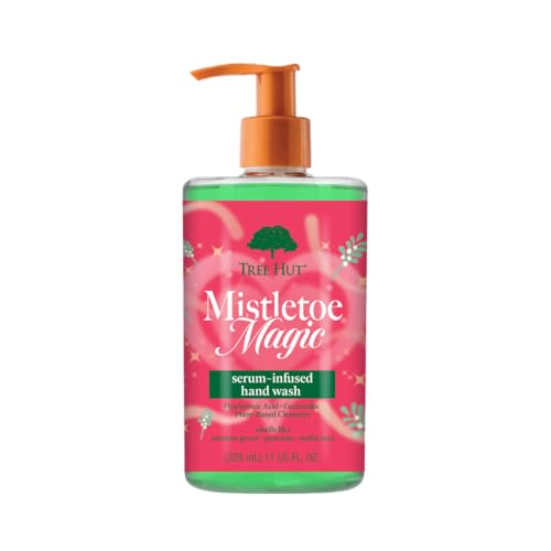Tree Hut Mistletoe Magic Serum Infused Hand Wash Nourish & Hydrate Hands with Strengthening Skin Care Long Lasting Scent Cleanse & Lock in Moisture Limited Edition Holiday 11 Fl Oz.