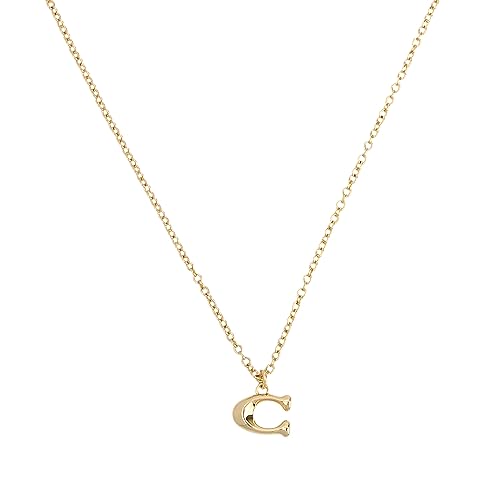 Coach Signature C Charm Starter Necklace