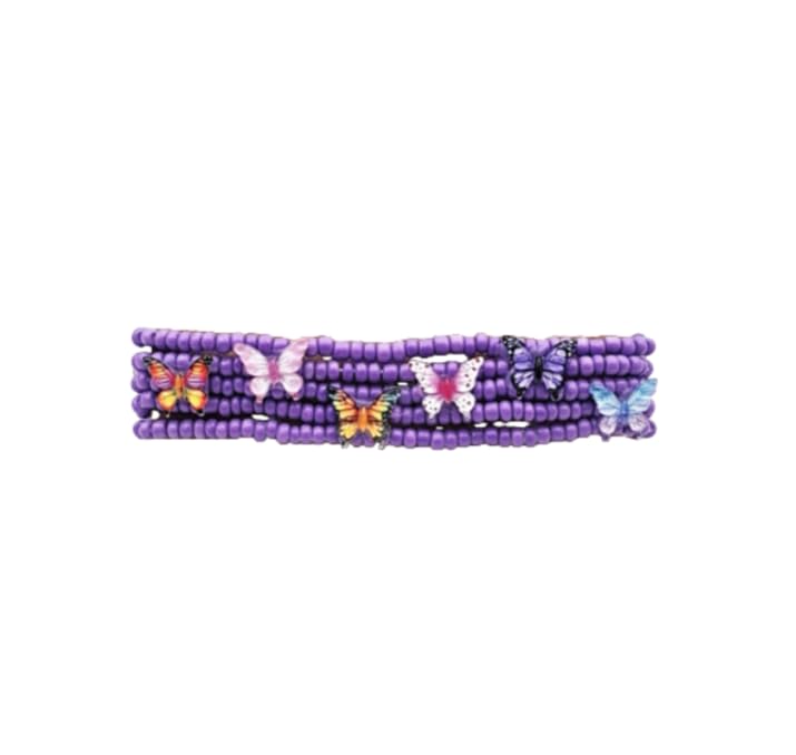 XAM Bohemian 5-Layer Butterfly Beaded Bracelet - Colorful Beaded Jewelry, Perfect for Summer, Festivals, or Casual Wear, Boho Style Accessory2