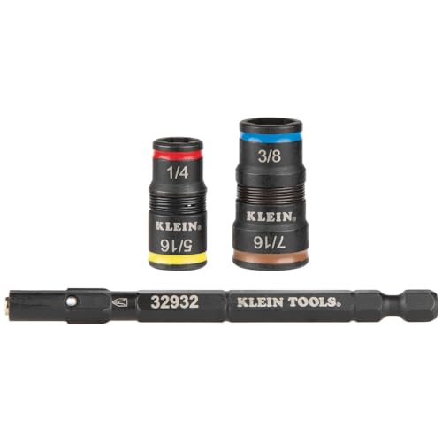 Image of Klein Tools 32944 Flip Socket Replacement Hex Shafts for Klein Flip Sockets, 2-Inch to 6-1 /2-Inch, 4-Pack
