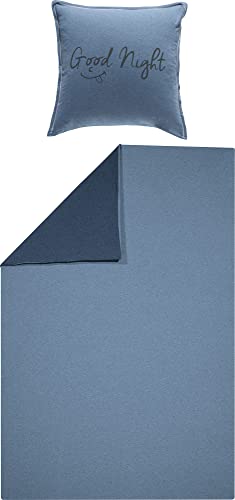 Erwin Müller Wende-Bettwäsche, Bettgarnitur Single-Jersey Uni Melange -...
