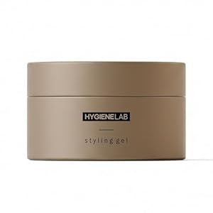 HygieneLab Men’s Hair Gel – EWG Verified, Strong Hold, Matte Finish, Weightless Texture, Sandalwood Scent, Non-Toxic Clean Formula, Suitable for All Hair Types