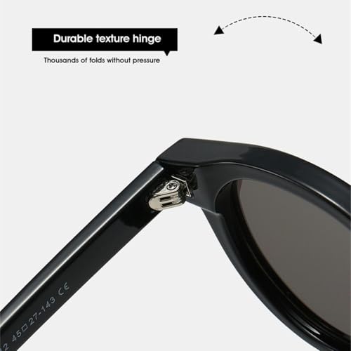 Lunettes de soleil UV400 rondes et rétro pour protéger vos yeux avec style punk - 5
