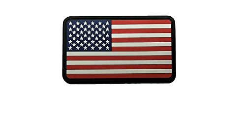 American USA Flag Original Colors 3D PVC Morale Patch