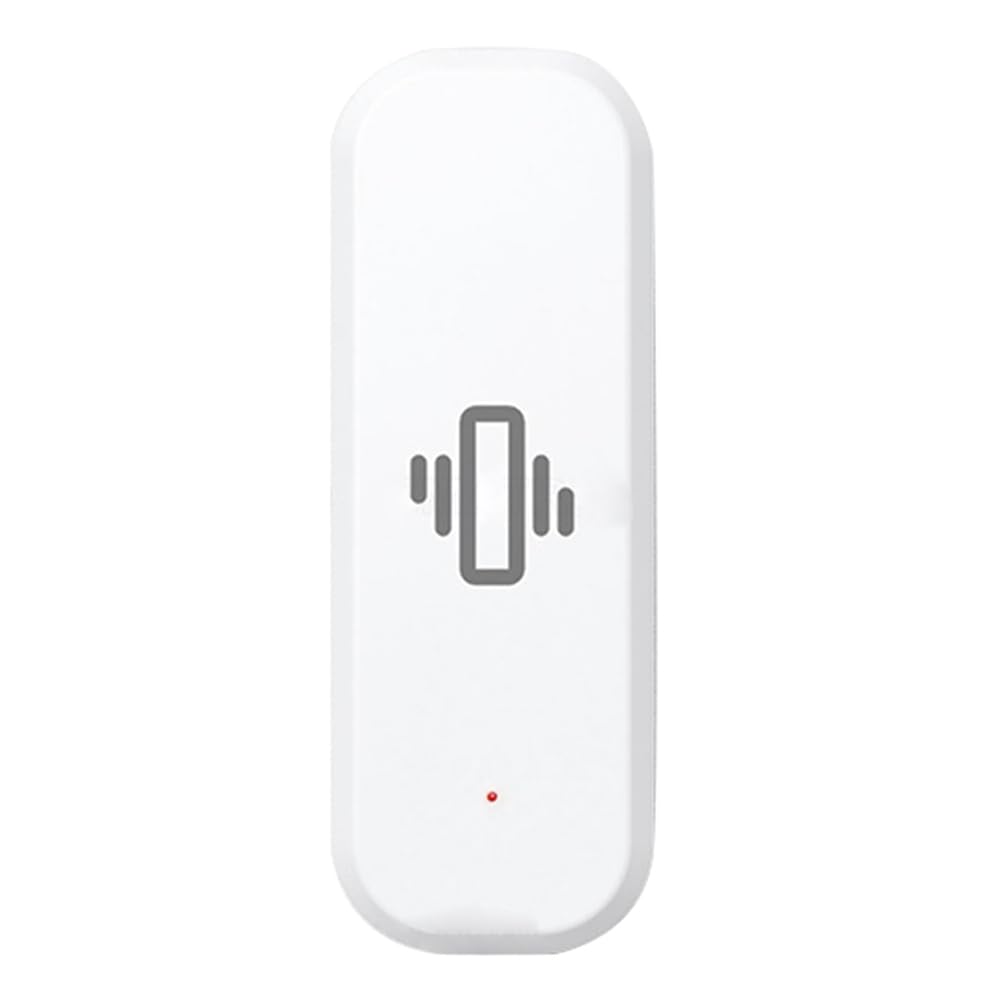 Turodeuo Zigbee Smart Vibration Sensor Detection Tuya Smart Life APP Notification Real-Time Motion Vibration Alarm Smart Home, Easy to Use