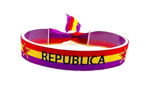 Movilear Pulsera Cierre Metalico Ajustable Unisex Hombre y Mujer Regulable Bandera Republicana Republica