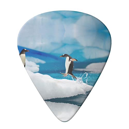 Penguin Lot de 6 médiators pour guitare acoustique, guitare électrique, basse, ukulélé – fins, moyens et épais. - Les Beatles, Paul McCartney, John Lennon, RIngo Starr, George Harrison Penguin Lot de 6 médiators pour guitare acoustique, guitare électrique, basse, ukulélé – fins, moyens et épais. – Image 4