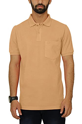 Image of Celsius Men's Half Sleeve Classic Solid Pique Polo with Pocket