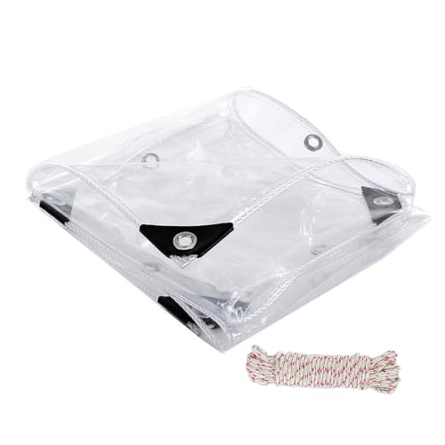 Bâche transparente imperméable en PVC haute densité robuste de 2 x 7 m - 2