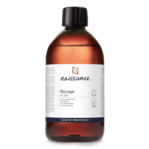 Naissance Huile de Bourrache (No. 226) - 450ml - Naturellement Riche en Acide Gamma-Linolénique - pour Peau, Visage, Corps, Cheveux, Massage
