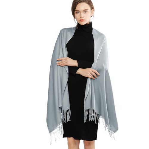 Image of RIIQIICHY Women's Fringe Shawl Wrap Pashmina Scarf for Wedding Evening