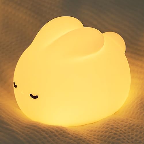 Nachtlicht kinder, Kaninchen Led Nachttischlampe Nachtlicht USB Silikon Stilllicht kinder Dimmbar Tragbar Touch Lampe für Babyzimmer Kinderzimmer Deko Schlaflicht Baby Füttern Geburtstag Geschenk Nachtlicht kinder, Kaninchen Led Nachttischlampe Nachtlicht USB Silikon Stilllicht kinder Dimmbar Tragbar Touch Lampe für Babyzimmer Kinderzimmer Deko Schlaflicht Baby Füttern Geburtstag Geschenk