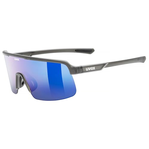uvex dyrt - Sportbrille für Damen und Herren - großes Sichtfeld - 100{319e2e2db74df5c9c3966c88ed935b9c24ffded7f37e628a89db65b9cd71ec0e} UVA-, B, C Schutz - mirror - smoke gray matt/blue mirror - one size uvex dyrt - Sportbrille für Damen und Herren - großes Sichtfeld - 100{319e2e2db74df5c9c3966c88ed935b9c24ffded7f37e628a89db65b9cd71ec0e} UVA-, B, C Schutz - mirror - smoke gray matt/blue mirror - one size