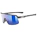 uvex dyrt - occhiali sportivi per adulti - forte protezione UV - 100% protezione UVA, B, C - smoke gray matt/blue mirror - one size