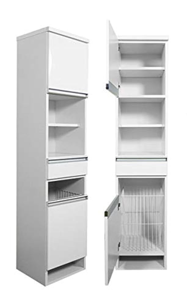 Amazon｜ランドリーチェスト サニタリーチェスト 完成品 スリム