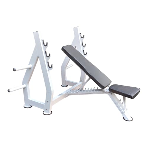 Image of Protoner Commercial Weight Training Olympic Bench for Gym, Adjustable, with Hooks