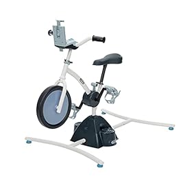 Little Tikes Pelican Explore & Fit Cycle Adjustable Play Fitness Exercise Equipment Stationary Bike with Videos and Built-in Bluetooth Speaker, For Kids Ages 3-7 Years, WHITE, BLUE