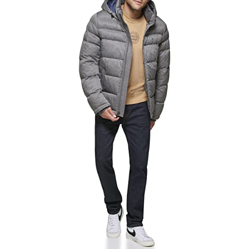 Image of Tommy Hilfiger Men's Down Alternative Hooded Puffer Jacket (Standard and Big & Tall)