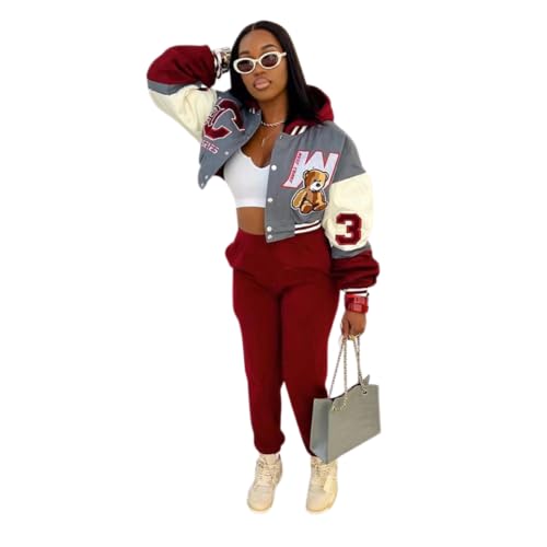 Glitrandi Womens Varsity Jacket Fashion Hoodies Lightweight Graphic Jacket for 20254