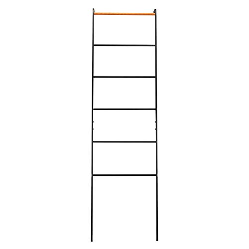 Yamazaki 6 Shelves Home Leaning Ladder Rack, One Size, Black #TOP5