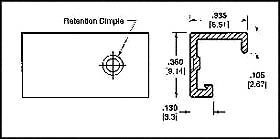 TE CONNECTIVITY / AMP 640550-6 CLOSED END DUST COVER 6 POS, POLYESTER (50 pieces)