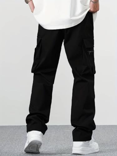 Image of TAGDO Men's Casual Techwear Drawstring Cargo Pants Hiphop Baggy Pants (2024)