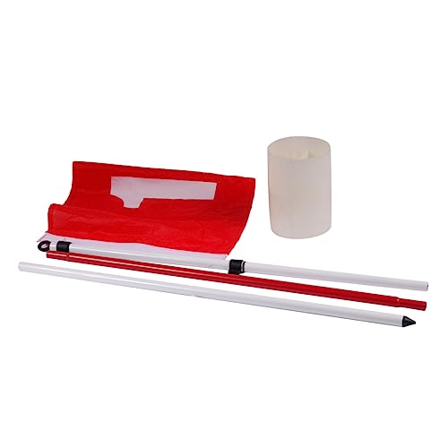 LIOOBO Golf Training Essential: 5 Section Flagpole Hole Cup Flag Stick Compact for Yard Use