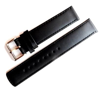 18mm Stech Parallel Leather Watch Strap Band (Black Stitch) (B089QRP5QJ) Amazon Price History, Amazon Price Tracker