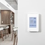 Stelpro Thermostat de sol chauffé , Concerto écran tactile programmable pour radiant électrique chauffage à l'intérieur du sol , 3.5" Affichage des couleurs Classe A GFCI | 120V/208V/240V | Comprend Capteur de plancher , blanc