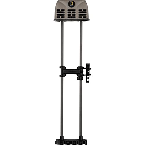 Tightspot Quiver 5-Arrow Quiver Lite | Lightweight Vibration Reducing Archery Quiver for Right/Left Hand | Quick Detach System & Larger Vented Hood Granite RH