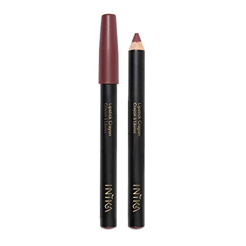INIKA Organic Deep Plum Lipstick Crayon, 0.11 OZ