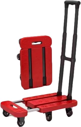 Carretilla plegable ligera para carga ELEFOCUS color rojo miniatura 1