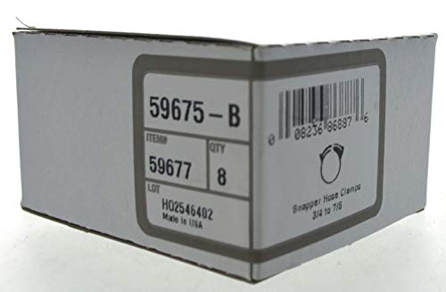 The Hillman Group 59677 3/4 thru 7/8-Inch Snapper Hose Clamp, 8-Pack