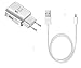 Fast Charger + Kabel fu00fcr HTC One XL Ladegeru00e4t, Ultra Radide & leistungsstark, neue Generation 3 A + Micro-USB-Kabel zum Laden/Datenu00fcbertragung
