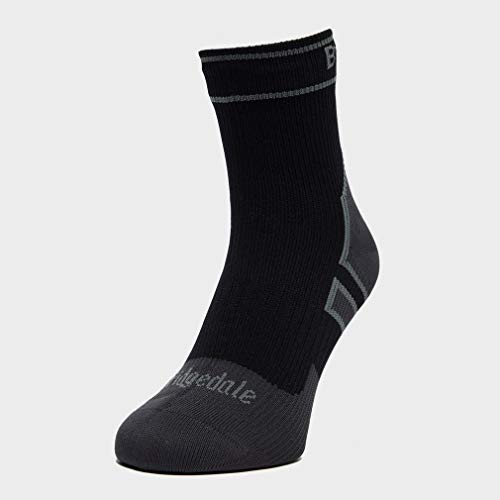 Bridgedale Storm Sock Light Weight Tobillo Calcetines, Unisex Adulto, Negro/Azul, Talla Única