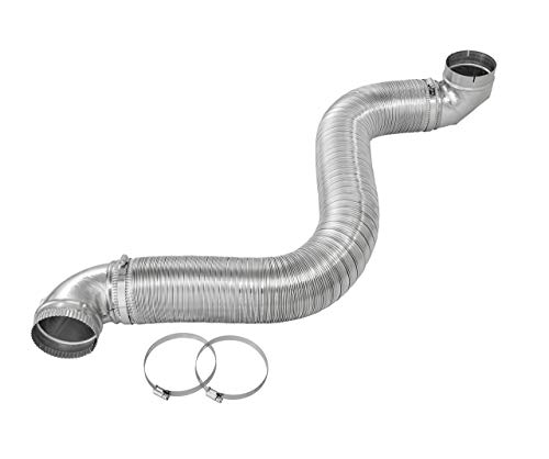 Lambro Industries, Dryer Vent Close Elbow Kit, 4 inch. Item #4006, Silver