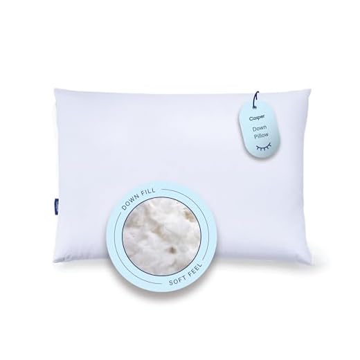 Casper Sleep Down Pillow for Sleeping, Standard, White