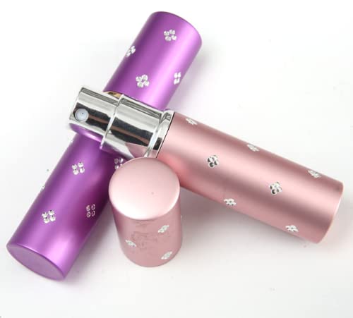 USonline911 5ML 6pcs Amazing Travel Perfume Atomizer Bottle,Atomizer Perfume Bottle,Refillable Perfume Spray, Scent Pump Case, Perfume Atomizer Refillable for Travel Outgoing